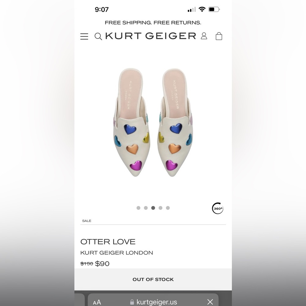 Kurt Geiger Otter Love shoes
